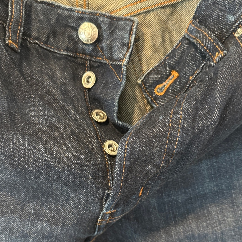 Madewell Women's Dark Blue darted barrel Jeans - Picture 4 of 5